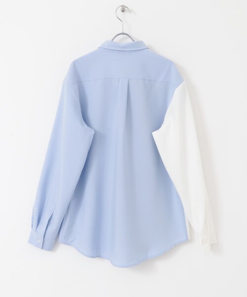 ITEMS URBANRESEARCH（アイテムズ アーバンリサーチ）の「Vertical Switch 長袖シャツ（シャツ/ブラウス・メンズ・L.BLU/WHT/BLU・M/L）」の10枚目の写真