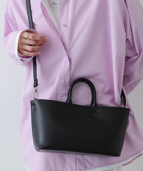 SENSE OF PLACE by URBAN RESEARCH（センスオブプレイスバイアーバンリサーチ）の「ボックストートバッグ（トートバッグ・レディース・IVORY/BLACK/L.BLUE・One）」の17枚目の写真