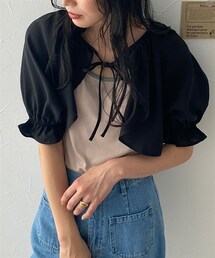 Le temps riche | リネンタッチボレロブラウス＜Letempsriche＞(シャツ/ブラウス)