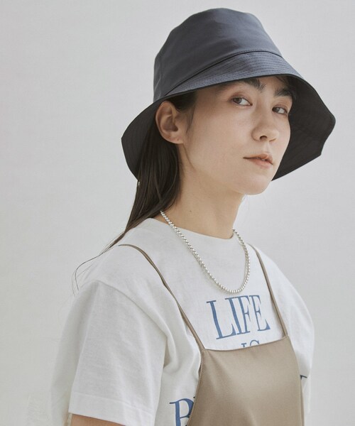 ADAM ET ROPE'(アダムエロペ)の「【La Maison de Lyllis(メゾンドリリス)】BROCKEN(ハット・レディース・ブラック/イエロー・F)」の9枚目の写真