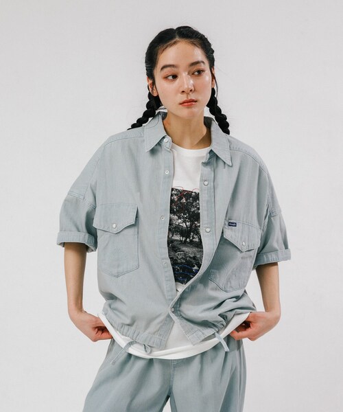 EKAL(エカル)の「『別注』Wrangler×EKAL ライトデニムワークシャツ(シャツ/ブラウス・レディース・USED/O.W・Free)」の8枚目の写真