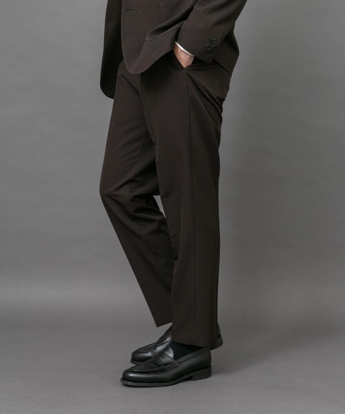 URBAN RESEARCH DOORS（アーバンリサーチドアーズ）の「LIFE STYLE TAILOR　4WAYストレッチメランジパンツ（スラックス・メンズ・NAVY/BROWN/SAGE KHAKI・S/M/L/XL）」の8枚目の写真