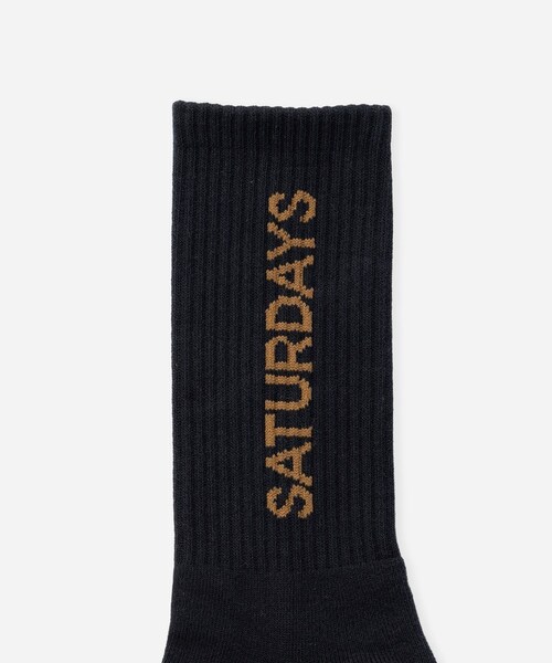 Saturdays NYC(サタデーズ ニューヨークシティ )の「Logo Socks(ソックス/靴下・レディース・ブルー/ワイン・F)」の4枚目の写真