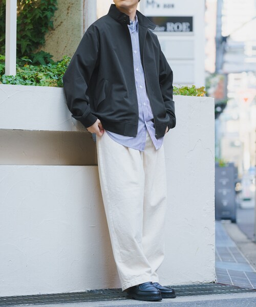 ITEMS URBANRESEARCH（アイテムズ アーバンリサーチ）の「TRストレッチ ハリントンジャケット（ブルゾン・メンズ・BLK/GRY/BEG・M/L）」の11枚目の写真