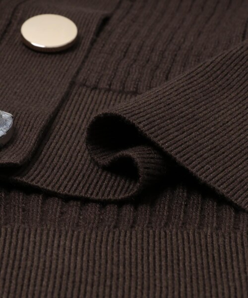 URBAN RESEARCH ROSSO（アーバンリサーチロッソ）の「Torrazzo Donna　Bijou Kint Cardigan（カーディガン/ボレロ・レディース・NAVY/BROWN・Free）」の11枚目の写真