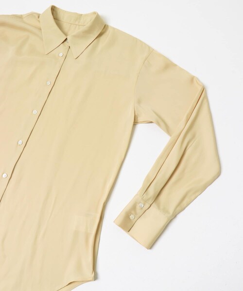 URBAN RESEARCH(アーバンリサーチ)の「レギュラーカラーシルキーシャツ(Tシャツ/カットソー・レディース・OFF/L.BEIGE・FREE)」の22枚目の写真