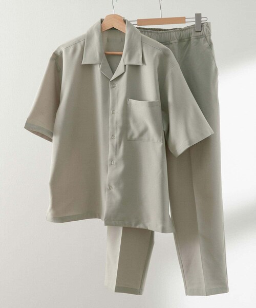 ITEMS URBANRESEARCH（アイテムズ アーバンリサーチ）の「オープンカラーショートスリーブシャツ+センタープレスパンツ セット（セットアップ・メンズ・BLK/GRY/BLU・M/L）」の17枚目の写真