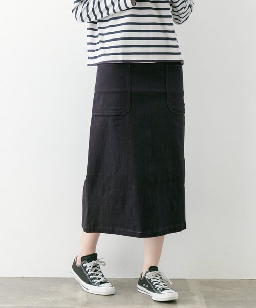 ITEMS URBANRESEARCH（アイテムズ アーバンリサーチ）の「アウトポケットデニムスカート∴（デニムスカート・レディース・L.BLU/NVY・S/M）」の14枚目の写真
