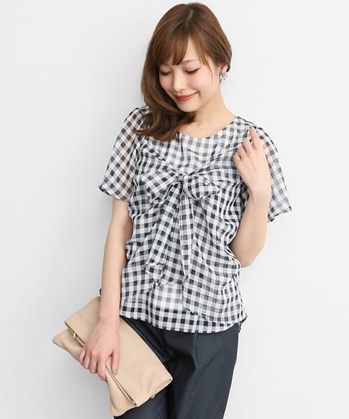 URBAN RESEARCH ROSSO（アーバンリサーチロッソ）の「ギンガムシャツTシャツ（シャツ/ブラウス・レディース・BLACK/BLUE/YELLOW・FREE）」の11枚目の写真