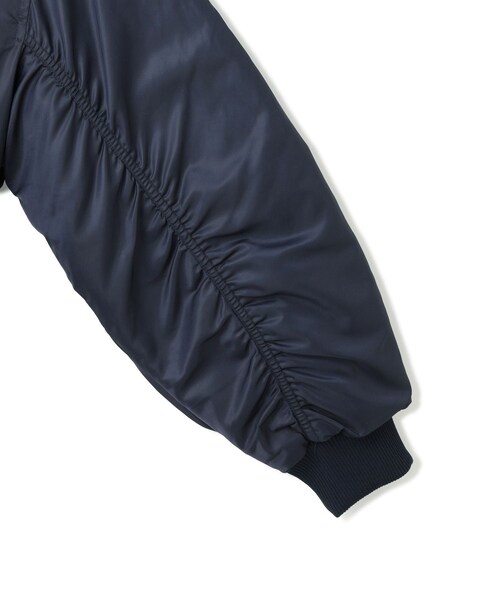 ADAM ET ROPE'(アダムエロペ)の「【STAND STUDIO(スタンド スタジオ)】Gem Jacket(MA-1・レディース・ネイビー/グリーン・36)」の18枚目の写真