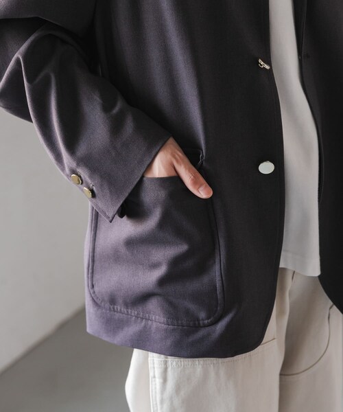 URBAN RESEARCH DOORS(アーバンリサーチドアーズ)の「FORK&SPOON TRテーラードジャケット(テーラードジャケット・メンズ・CHARCOAL/NAVY・4/5)」の18枚目の写真