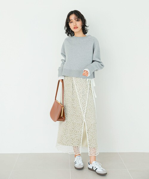 URBAN RESEARCH ROSSO（アーバンリサーチロッソ）の「フラワースパンコールレーススカート（スカート・レディース・sax/off・FREE）」の13枚目の写真