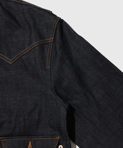 ADAM ET ROPE'(アダムエロペ)の「【SUGARHILL/シュガーヒル】CLASSIC DENIM JACKET(デニムジャケット・メンズ・ネイビー・2/3)」の6枚目の写真