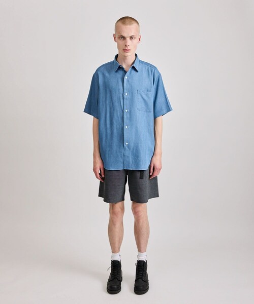 Saturdays NYC(サタデーズ ニューヨークシティ )の「Luca Chambray SS Shirt(シャツ/ブラウス・レディース・ブルー・L/M/S/XL)」の15枚目の写真