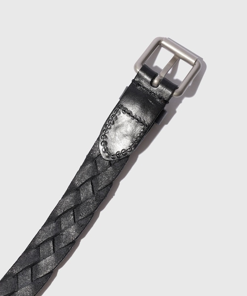 ADAM ET ROPE'(アダムエロペ)の「【ANOTHER OFFICE/アナザーオフィス】Narrow Leather Mesh Belt(ベルト・レディース・ブラック・F)」の4枚目の写真