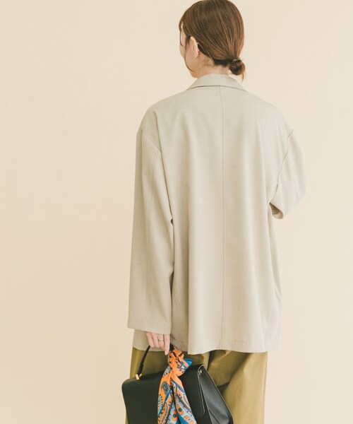 ITEMS URBANRESEARCH（アイテムズ アーバンリサーチ）の「リネンライクジャケット（テーラードジャケット・レディース・BRN/L.BEG/BLK・Free）」の20枚目の写真