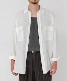 URBAN RESEARCH | SANDWASH LINEN WORK SHIRTS(シャツ/ブラウス)
