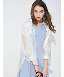 MERCURYDUO | バックタックスタンドカラーシャツ(シャツ/ブラウス)