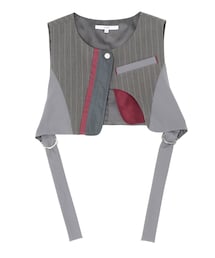 UN3D. | ASYMMETRY MIX VEST(その他トップス)
