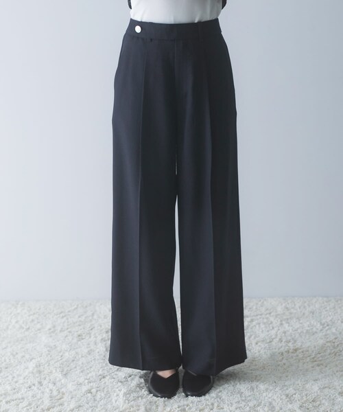URBAN RESEARCH ROSSO（アーバンリサーチロッソ）の「防シワ リネンライクイージースラックス（その他パンツ・レディース・SKYGRAY/DARKNAVY/L/BEIGE・36/38）」の16枚目の写真