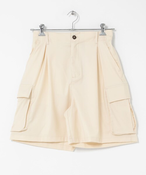 SENSE OF PLACE by URBAN RESEARCH(センスオブプレイスバイアーバンリサーチ)の「ワイドカーゴショートパンツ(その他パンツ・メンズ・IVORY/BLACK/CHARCOAL・M/L)」の12枚目の写真