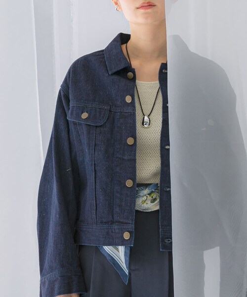 URBAN RESEARCH ROSSO（アーバンリサーチロッソ）の「『別注』Lee101×ROSSO　SHORT JACKET（デニムジャケット・レディース・ONE WASH/MEDIUMUSED・Short）」の5枚目の写真