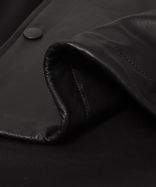 URBAN RESEARCH DOORS（アーバンリサーチドアーズ）の「marka　LEATHER COACH JACKET（その他アウター・メンズ・BLACK・1/2）」の12枚目の写真