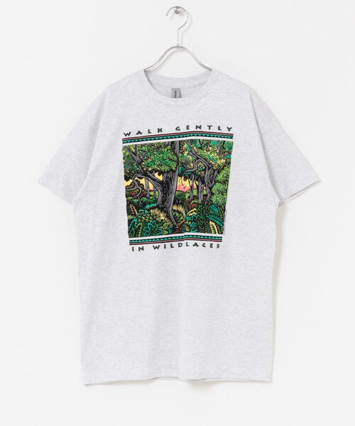 URBAN RESEARCH DOORS（アーバンリサーチドアーズ）の「LIBERTY GRAPHICS　Walk Gently（Tシャツ/カットソー・メンズ・ASH・L/XL）」の6枚目の写真