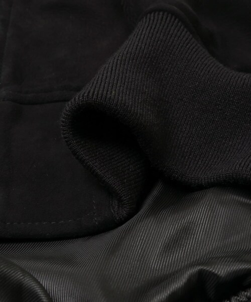 URBAN RESEARCH（アーバンリサーチ）の「SEVEN BY SEVEN　LEATHER MA-1 BLOUSON（ブルゾン・メンズ・010 BLK・M/L）」の10枚目の写真