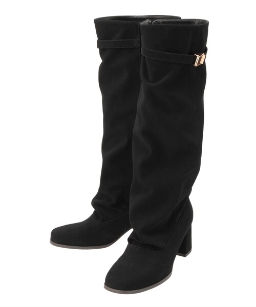 dazzlin（ダズリン）の「ベルトラウンドロングブーツ（ブーツ・レディース・アイボリー/ブラック/ブラウン・M/L）」の20枚目の写真