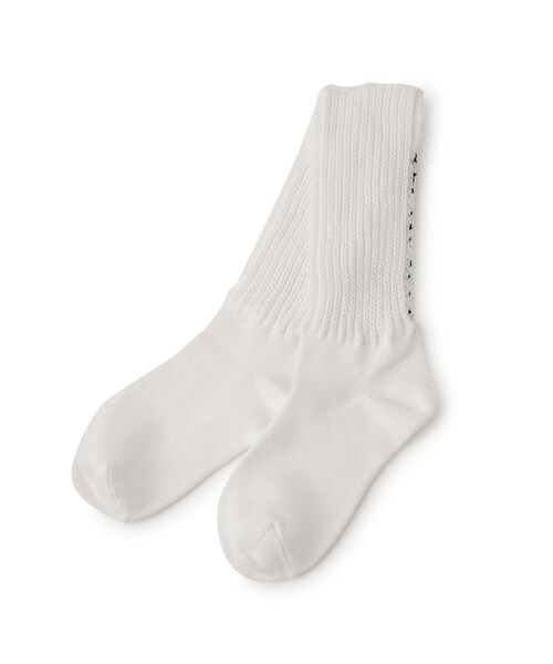 ADAM ET ROPE'(アダムエロペ)の「バルキールーズソックス(ソックス/靴下・レディース・ブラック/オフホワイト・F)」の8枚目の写真