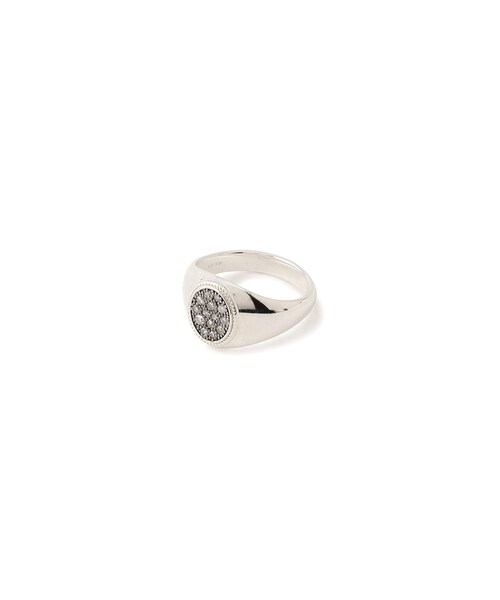 ADAM ET ROPE'(アダムエロペ)の「【J'aDoRe・店舗限定】【MALUS /マリュス】Diamond small signet ring(リング・レディース・シルバー・10/11)」の3枚目の写真