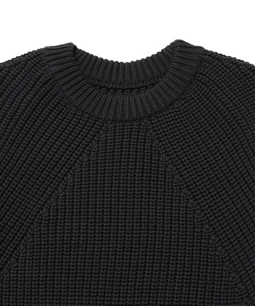 ADAM ET ROPE'（アダムエロペ）の「【BATONER】SIGNATURE CN（ニット/セーター・メンズ・ブラック/チャコール/イエロー・L/M）」の9枚目の写真