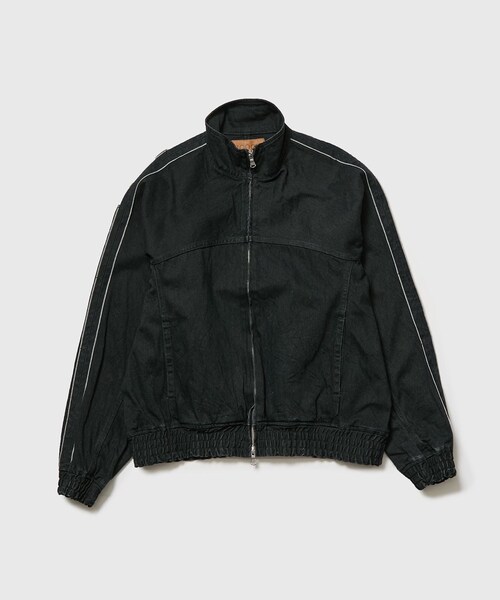 ADAM ET ROPE'(アダムエロペ)の「【THOUSANDS/サウザンズ】SELVAGE DENIM TRUCK JACKET(デニムジャケット・メンズ・ブラック/ネイビー・L/M)」の1枚目の写真