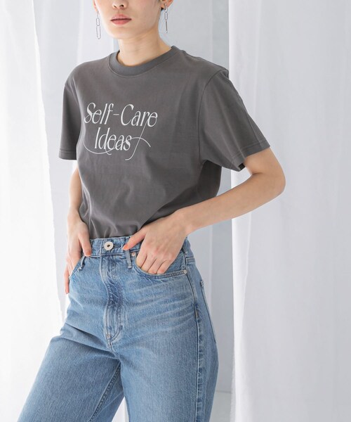 URBAN RESEARCH ROSSO（アーバンリサーチロッソ）の「WAVEUNION　SELF CARE IDEA T-SHIRTS（Tシャツ/カットソー・レディース・GRAY/WHITE/BEIGE・1）」の7枚目の写真