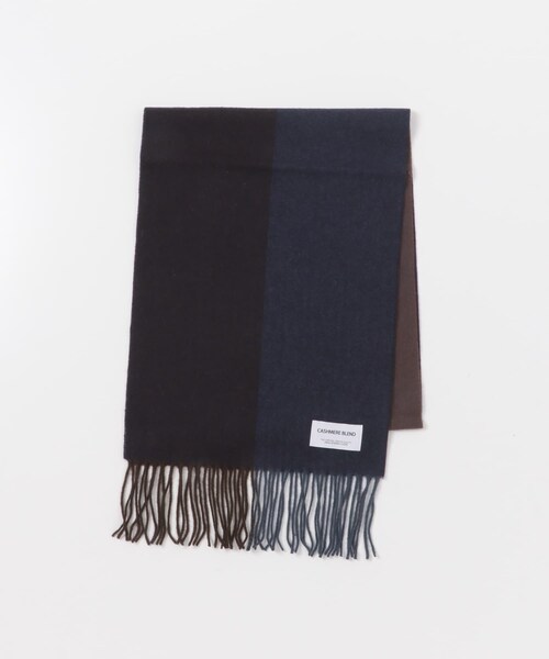 URBAN RESEARCH DOORS(アーバンリサーチドアーズ)の「カシミヤブレンドパネルマフラー(マフラー・メンズ・CHARCOAL/BROWN/BLUE/ORANGE・-)」の11枚目の写真