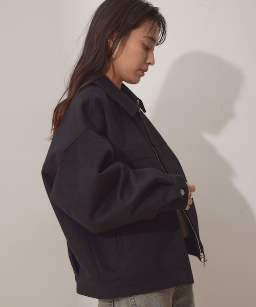 NERGY（ナージー）の「【防風＆透湿】ウールレイヤージャケット（その他アウター・レディース・ブラック/ベージュ・F）」の11枚目の写真