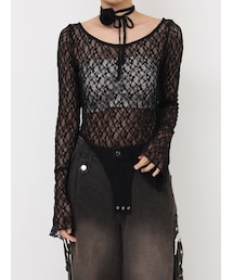 jouetie | レースボディスーツトップス(Tシャツ/カットソー)