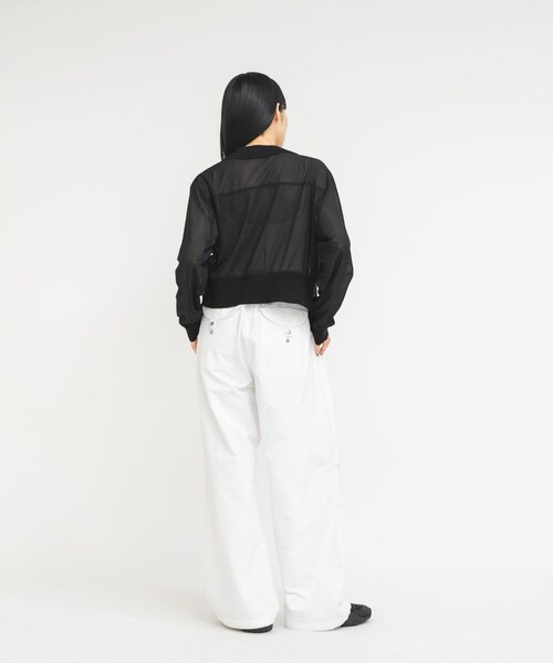 KBF(ケイビーエフ)の「シアーシャツカーディガン(シャツ/ブラウス・レディース・BLACK/BROWN・One)」の9枚目の写真