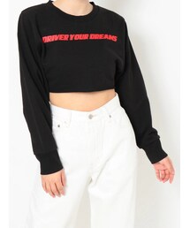 EVRIS | センターロゴクロップドトップス(Tシャツ/カットソー)