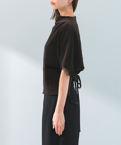 URBAN RESEARCH ROSSO（アーバンリサーチロッソ）の「le　CORDUROY TIE BLOUSE（シャツ/ブラウス・レディース・IVORY/BROWN・FREE）」の13枚目の写真