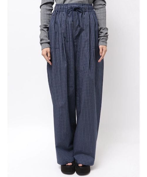 EMODA（エモダ）の「ワイドルーズパンツ（その他パンツ・レディース・ブラック/ネイビー/ベージュ・F）」の3枚目の写真