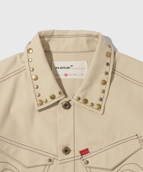 ADAM ET ROPE'（アダムエロペ）の「【PLATEAU STUDIO/プラトー スタジオ】Draft worker jacket（その他アウター・メンズ・ブラック/キナリ・1/2）」の6枚目の写真