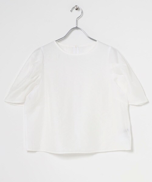 URBAN RESEARCH ROSSO（アーバンリサーチロッソ）の「フォルムスリーブシアーブラウス（シャツ/ブラウス・レディース・WHITE/BLACK/BORDEAUX・Free）」の10枚目の写真