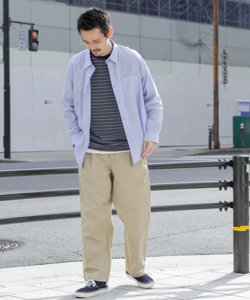 URBAN RESEARCH(アーバンリサーチ)の「ALBINI LINEN OVER SHIRTS(シャツ/ブラウス・メンズ・SAX/WHITE/PINK/M/BLUE・S/M/L)」の13枚目の写真