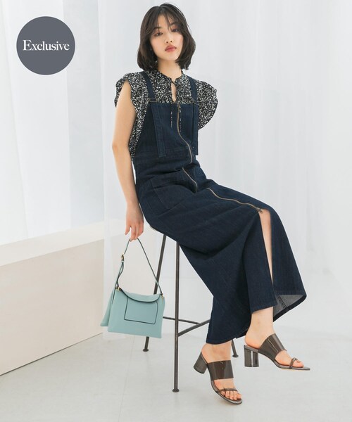 URBAN RESEARCH ROSSO（アーバンリサーチロッソ）の「『別注』Lee×ROSSO　ILINE SALOPETTE SKIRT（ワンピース・レディース・BLK ONEWASH/ONEWASH・S/M）」の20枚目の写真