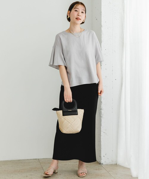 URBAN RESEARCH ROSSO（アーバンリサーチロッソ）の「F by ROSSO　リネンフレアスリーブブラウス（シャツ/ブラウス・レディース・BLUE/PINK/L/GRAY/BLACK・FREE）」の18枚目の写真