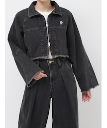 jouetie | 【something×PosTokyo】ZIP BLOUSON(デニムジャケット)