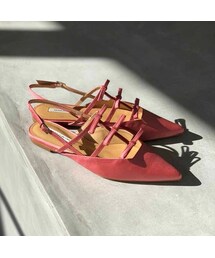 Mode et Jacomo | モード エ ジャコモ MODE ET JACOMO リボンフラットバックベルトパンプス (パンプス)