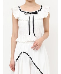 jouetie | リボンステッチフリルビスチェ【セットアップ対応】(シャツ/ブラウス)